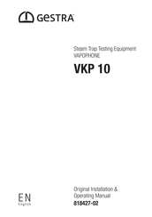 GESTRA VAPOPHONE VKP 10 Original Installation & Operating Manual