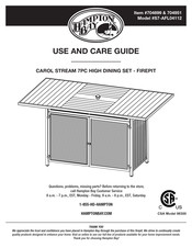 HAMPTON BAY S7-AFL04112 Use And Care Manual