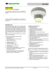 Securiton CCD 573X Series Datasheet