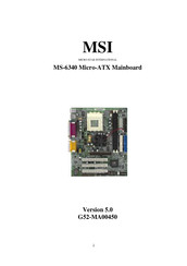 MSI MS-6340 Manual