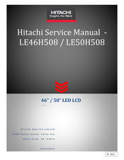 Hitachi LE50H508 Service Manual