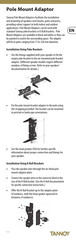 Tannoy Pole Mount Adapter Installation Instructions Manual