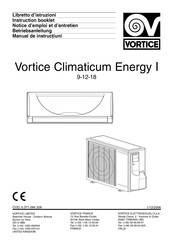 Vortice Climaticum Energy I 18 Instruction Booklet