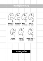 Hans Grohe Talis E2 31646000 Assembly Instructions Manual