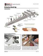 Stewart MacDonald Erlewine Neck Jig Instructions Manual
