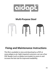 aidapt VB511AR Fixing And Maintenance Instructions