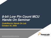 Freescale Semiconductor MCS08QG8 Manual