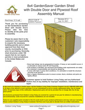 OLT GardenSaver GS84D-Plywood Assembly Manual