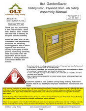 OLT GardenSaver GS84-SLIDER-PLY-AK Assembly Manual