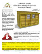 OLT SpaceSaver SS124-SLIDER-CEDAR-FJ Assembly Manual