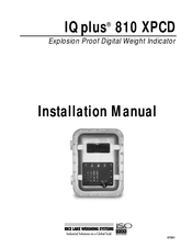 Rice Lake IQ plus 810 XPCD Installation Manual