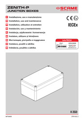 Scame ZENITH-P 644.0350 Installation, Use And Maintenance Manual