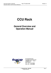Tyco CCU Rack General Overview And Operation Manual
