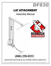 Deltech Fitness DF830 Assembly Manual