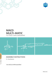 MAC MULTI-MATIC Assembly Instructions Manual