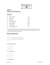 Bombay 1883967 Assembly Instructions