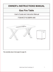 Noble House Home Furnishings 72716.00BRN-40K User Manual And Instruction Manual