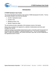 Cypress CY3655 Hardware User's Manual