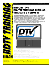 Hitachi 60SDX88B Manual