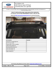 Ford Performance M-15200K-CXR Installation Instructions Manual
