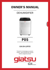 GIA Giatsu GIA-DH-10P05 Owner's Manual