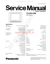Panasonic TX-29F150B Service Manual