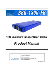 Cobalt Digital Inc BBG-1300-FR Product Manual