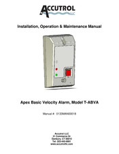 Accutrol T-ABVA Installation, Operation & Maintenance Manual