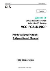 CIS VCC-FC21U19OP Product Specification & Operational Manual