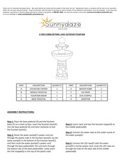 Sunnydaze Decor XSS-554 Manual