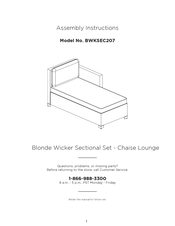 Royal Garden BWKSEC207 Assembly Instructions Manual