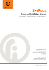 Rugged Interactive SkyPods Order And Installation Manual