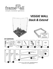 Frame It All Stack & Extend VEGGIE WALL Assembly Instructions