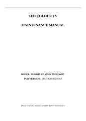 Changhong Electric HLS80JS Maintenance Manual