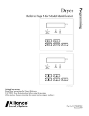 Alliance Laundry Systems PDGJXAGS114CG01 Programming