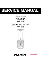 Casio DT-X8-20C-CNV Service Manual