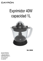 DAYRON 26055 Manual