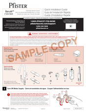 Pfister Barulli F-529-7BAR Quick Installation Manual