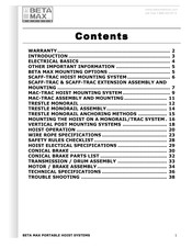 Beta Max SCAFF-TRAC 60-4 Series Operator's Manual
