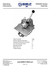 Band-it GRD204 Series Operating Instructions Manual