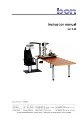 bon E-30 Instruction Manual