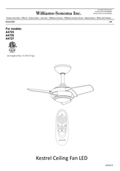 Williams-Sonoma Kestrel A4726 Assembly Instructions Manual