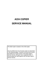 Ricoh A224 Service Manual