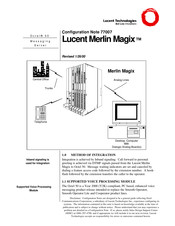 Lucent Technologies Merlin Magix Configuration Note