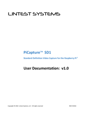 Lintest Systems PiCapture SD1 Manual