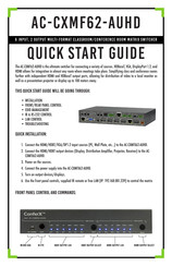 AVPro Edge ConferX AC-CXMF62-AUHD Quick Start Manual