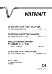 VOLTCRAFT DL-201 THM Operating Instructions Manual