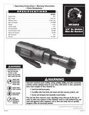 Matco Tools MT2842 Operating Instructions Manual