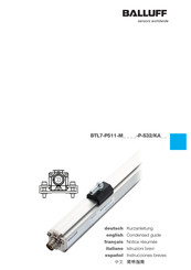 Balluff BTL7-P511-M-P-S32/KA Series Condensed Manual