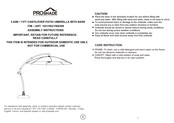 Proshade 1031593 Assembly Instructions Manual